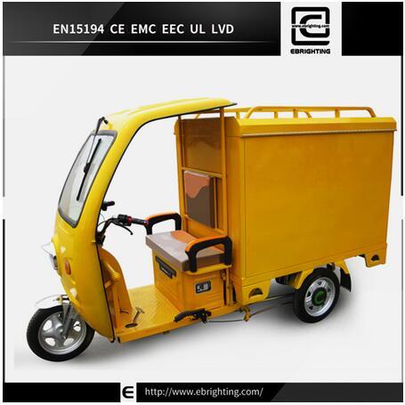 Electric Tricycle Motor Gerobak Roda Tiga Cabin Cargo For Sale Ca