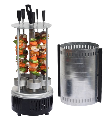 Electric Vertical Bbq Grill With Rotisserie