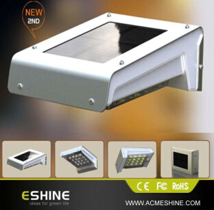 Eshine 16 Leds Solar Motion Sensor Wall Garden Light
