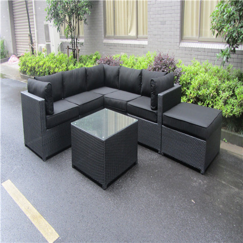 European Style Luxury Garden Rattan Sofa Set