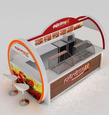 Fast Food Kiosk For Indoor Model Veggie