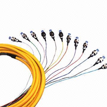 Fiber Optic Cable Fc Single Mode Pigtail 12 900um Tight Buffer St Set Colou