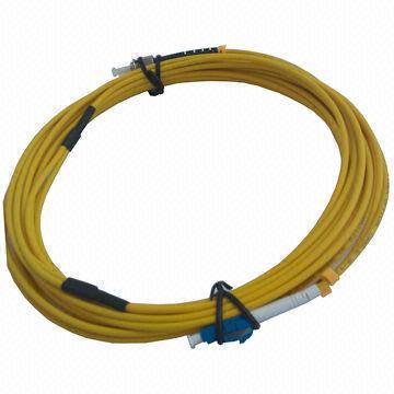 Fiber Optic Distribution Bundle Cable 2 Single Mode Lc To St Breakout 3 0mm