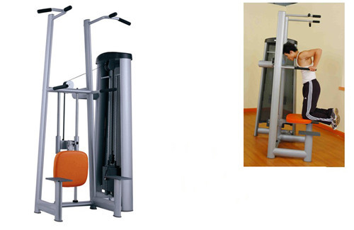 Fitness Equipment Body Building Assist Dip Chin Machine For Strength Traini