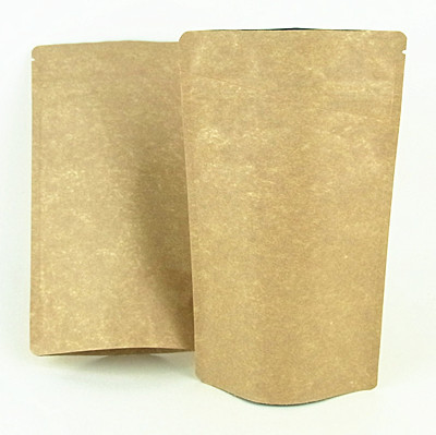 Foil Lined Stand Up Kraft Paper Bags