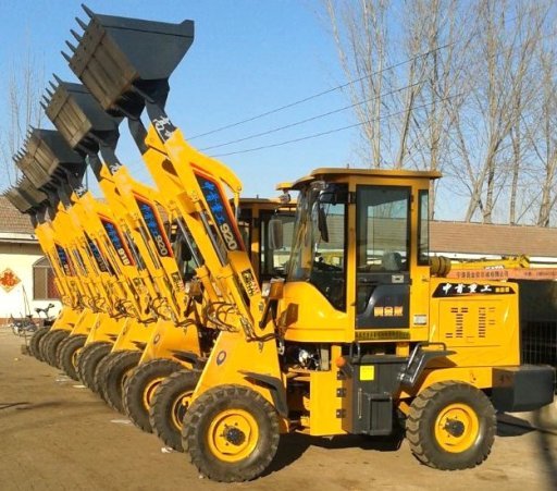 Full Hydraulic Control Wheel Loader Coupler With Snow Blade Rear Camera