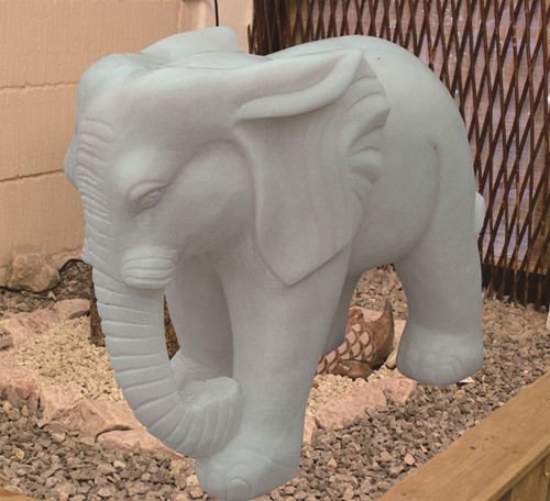 Garden Stone Elephant Statue