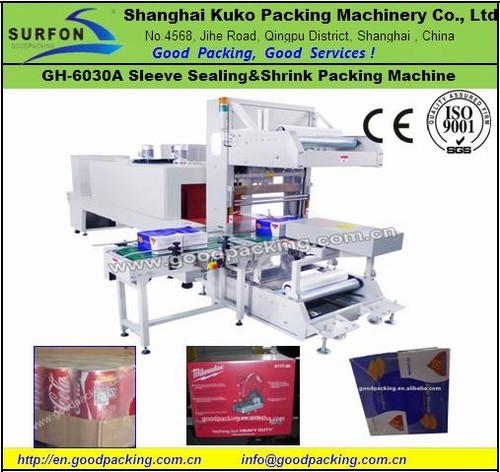Gh 6030a Sleeve Seal And Shrink Film Wrapping Machine