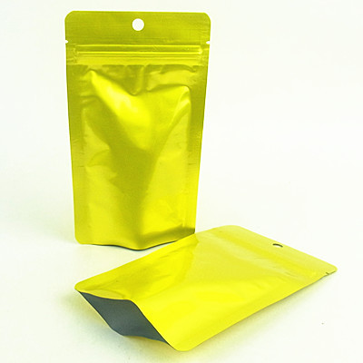Gold Color Printing Aluminum Foil Flat Food Bag