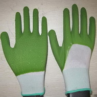 Green Latex Coated Working Gloves Lg1507 16