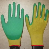 Green Latex Coated Working Gloves Lg1507 6