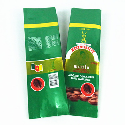 Green Printed 250g Coffee Packaging Bag