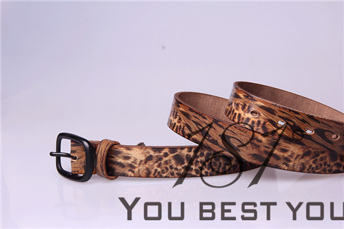 Guangzhou 181 Ladies Genuine Leather Belt Floral Print