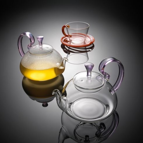 Hand Blown Glass Crafts Herbal Tea Set