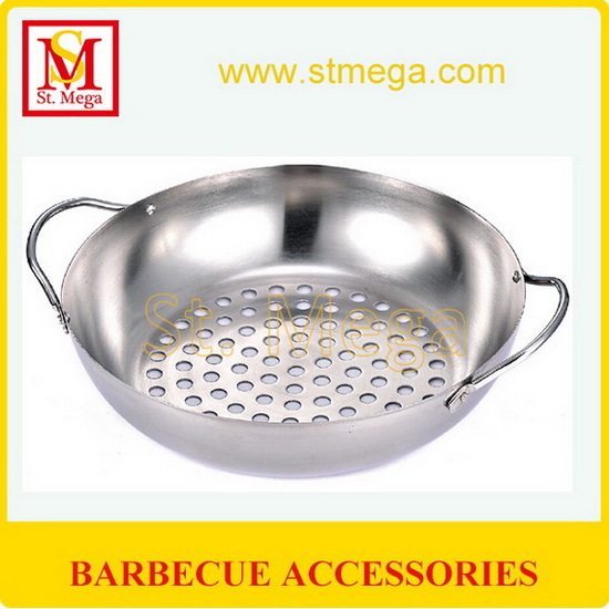 Handy Stainless Steel Bbq Grill Wok