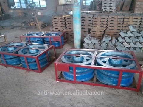 Hardness More Than Hrc42 Crmo4 Stacker Travelling Wheel For Limestone