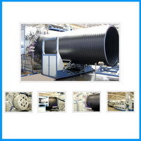 Hdpe Large Caliber Hollowness Wall Winding Pipe Production Line Extrusion P