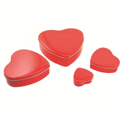 Heart Chocolate Tin Box For Valentine