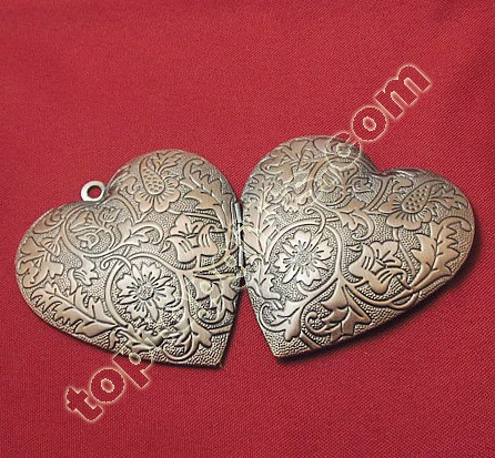 Heart Photo Locket Necklace Pendant