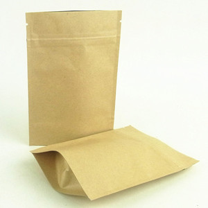 Heat Seal Paper Foil Bag With Ziplock