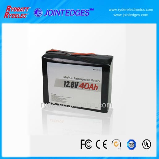 High Capacity Lifepo4 12 8v 40ah Rechargeable Battery Pack