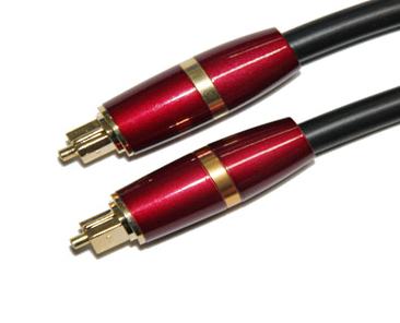 High End Audio Fiber Cable Toslink To Plug Gold Plated Connector For Multim