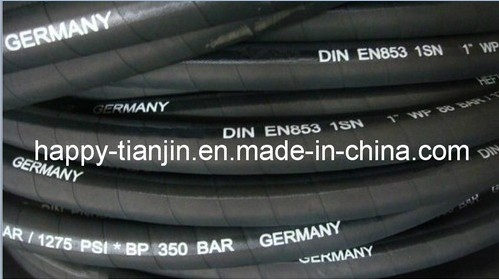 High Pressure Steel Wire Braided Rubber Pipe 1 Ply R1