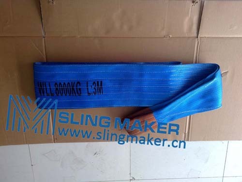 High Quality Wll8ton 8000kg Polyester Webbing Sling Flat Web Band
