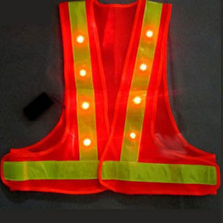 High Visibility Reflective Flashing Led Safety Vest