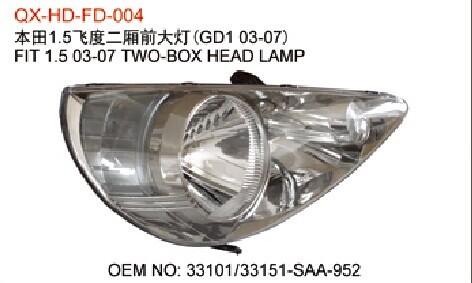 Honda Fit Head Lamps