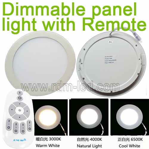 Hot Sale Color Change And Dimmable Round Led Panel Light By Remote