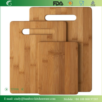 Hot Selling Totally Bamboo Material Cutting Board Set With 3 Pcs