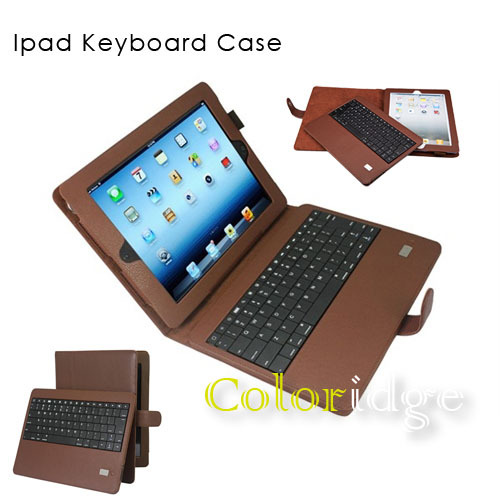Ipad Bluetooth Keyboard Case Brown