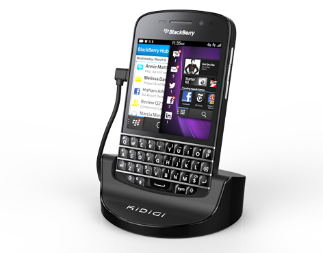 Kidigi Mobile Phone Cellular Blackberry Q10 Usb 2nd Battery Dock