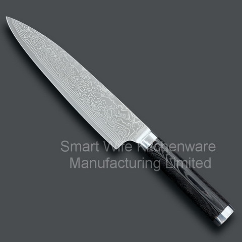 Knife Damascus Chef