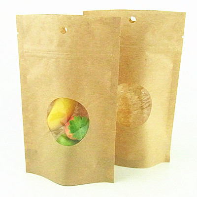 Kraft Paper Bag With Clear Window