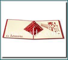 Le Louvre Pop Up Greeting Card Code Bd002