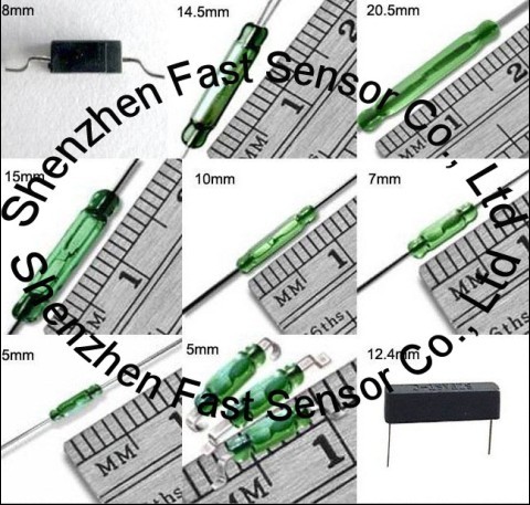 Magnetic Green Glass Reed Switch