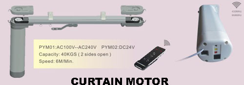 Manual Radio Curtain Motors