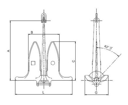 Marine Snug Stowing Anchor