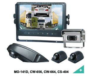 Mobile Camera System 9 Inch Quad Monitor With Built In Dvr Mo 141d Cw 656 6