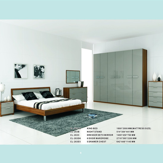 Modern Bedroom Set Manufacturing Model Cl263