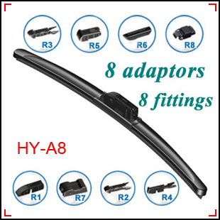 Multi Clips Flat Wiper Blades 8 Adaptors