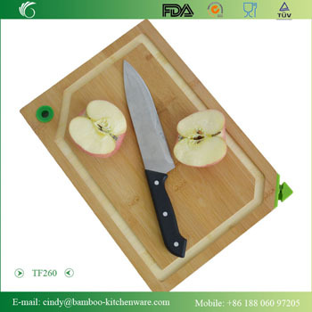 Newest Style Vegetable Cutting Board With Groove Silicone Feet And Sharpner