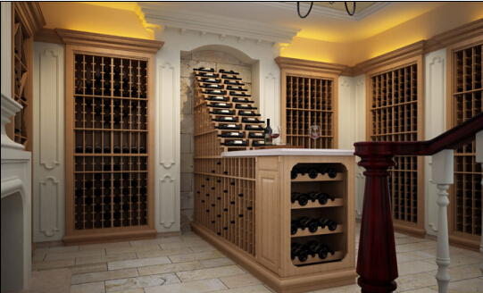 Oak Solid Wood Wine Cellar
