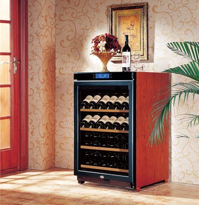 Oem Or Raching W150a Mini 150l Wooden Antique Wine Cabinet Oak Brown Solid 