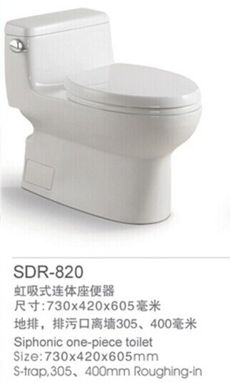 One Piece Toilet Sdr 820