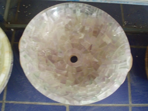 Onyx White Mosaic Sink