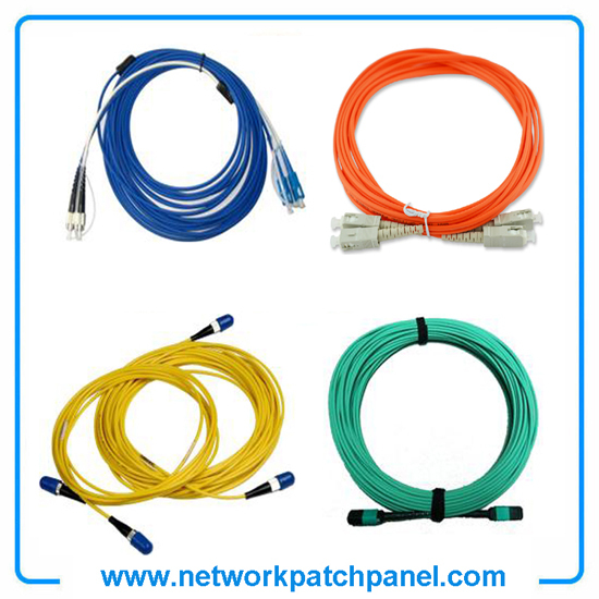 Optical Fiber Network Cables Orange Yellow Blue Green Multimode Optic