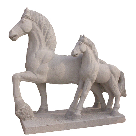 Outdoor Stone Horse Statue